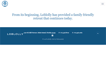 Tablet Screenshot of loblollyinfo.com